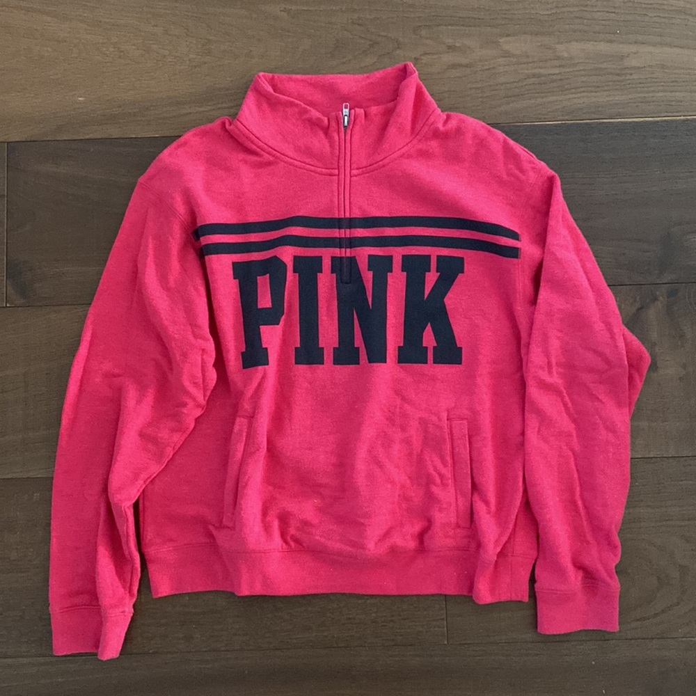 PINK Victorias Secret half zip sweatshirt